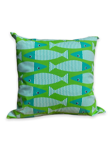 green fish pillow inrugco