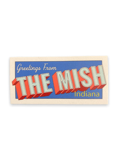greetings from the mish sticker