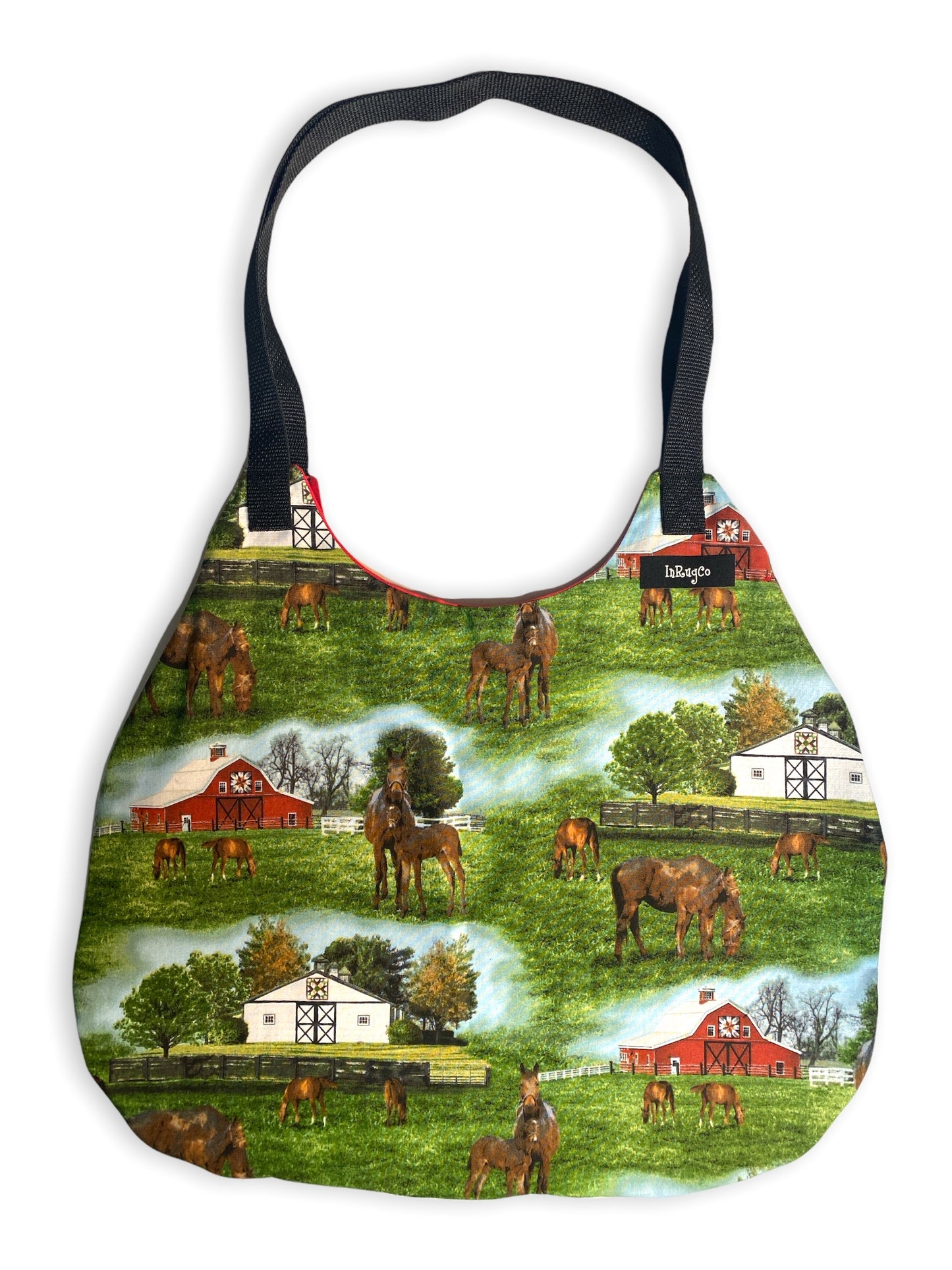 horse and barn market bag