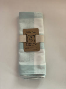 Lumbar (12" x 16") Spa Blue Buffalo Plaid Pillow Covers - InRugCo Studio & Gift Shop