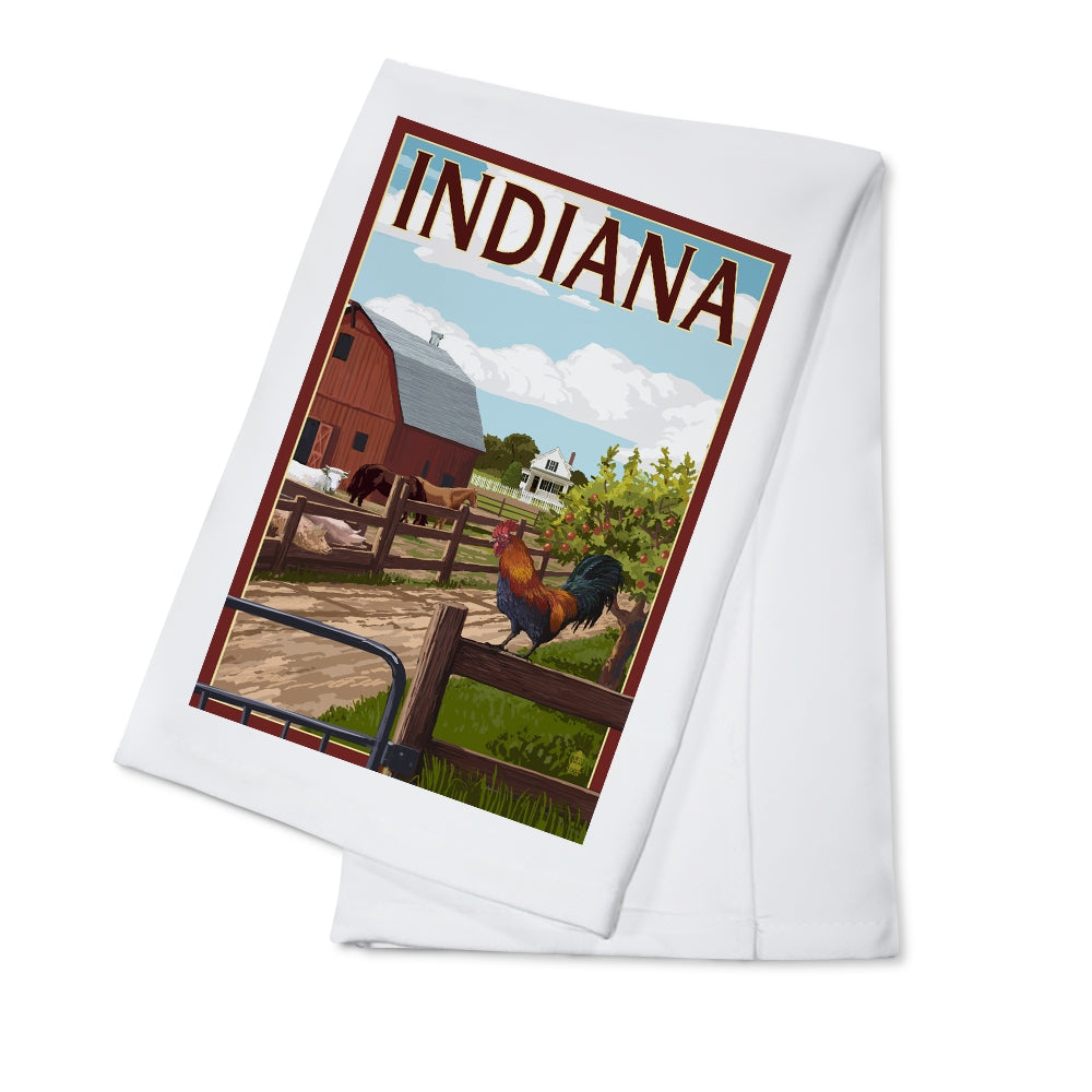 indiana barn tea towel