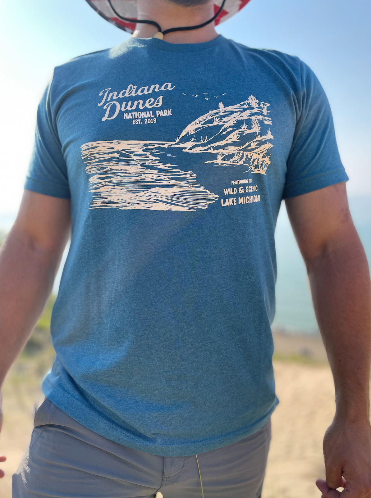Indiana Dunes National Park T-Shirt, Mt.Baldy Blue | Unisex