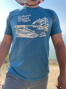 Indiana Dunes National Park T-Shirt, Mt.Baldy Blue | Unisex