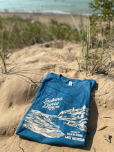 Load image into Gallery viewer, indiana dunes national park shirt mt baldy blue
