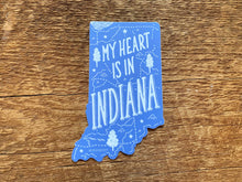 Load image into Gallery viewer, Indiana Sticker | My Heart is in Indiana - InRugCo Studio &amp; Gift Shop