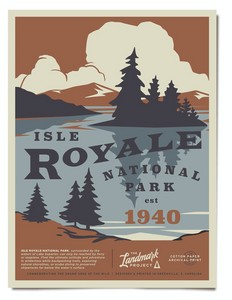 isle Royale national park poster