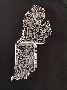 michiana lakes rivers woods crewneck sweatshirt inrugco