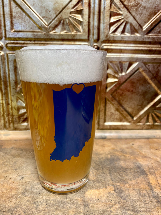 Mishawaka Indiana pint glass