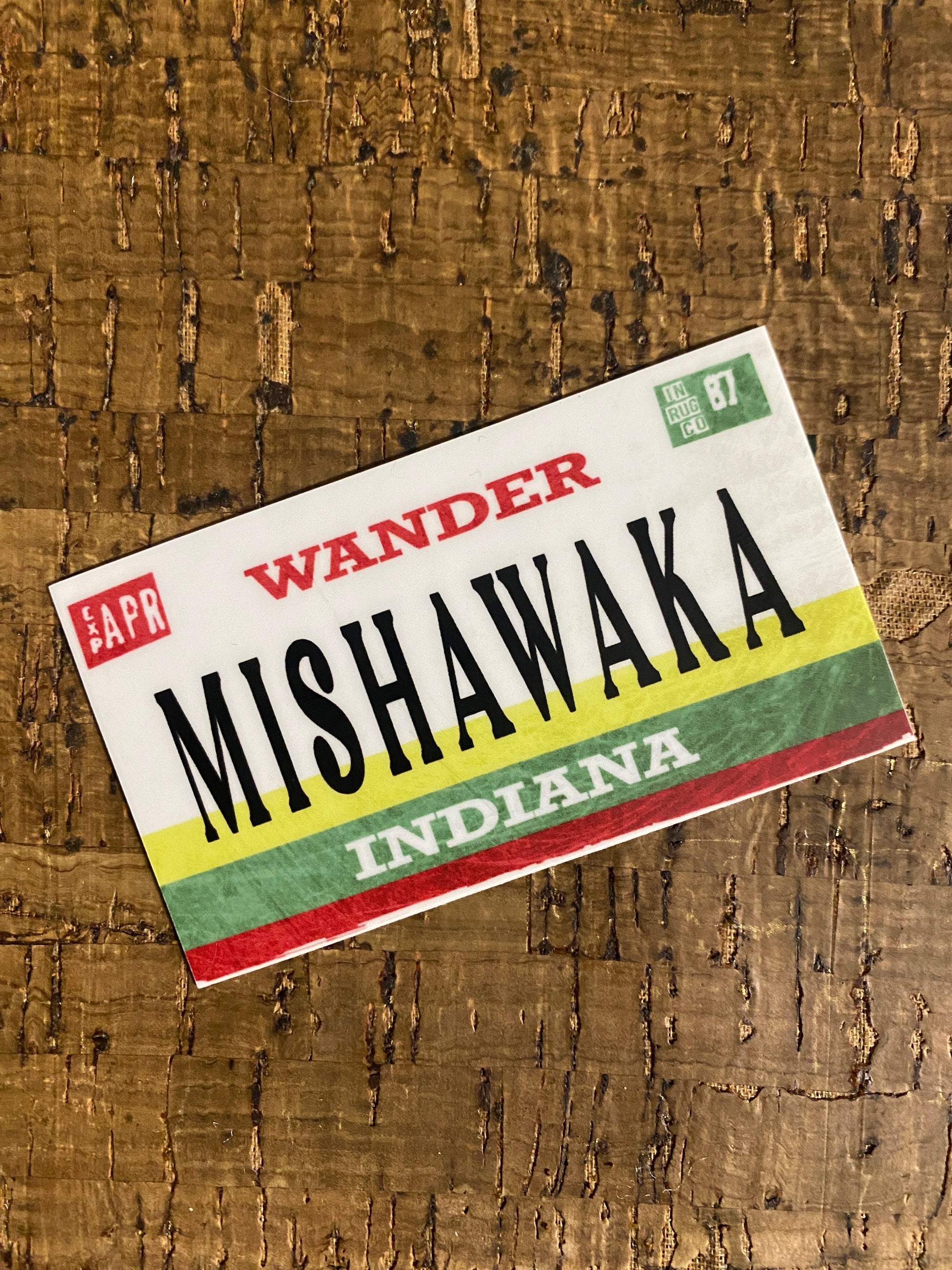 mishawaka indiana wander sticker