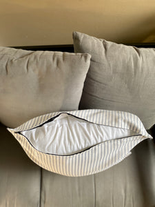 20" Navy & White Stripes Pillow Covers - InRugCo Studio & Gift Shop