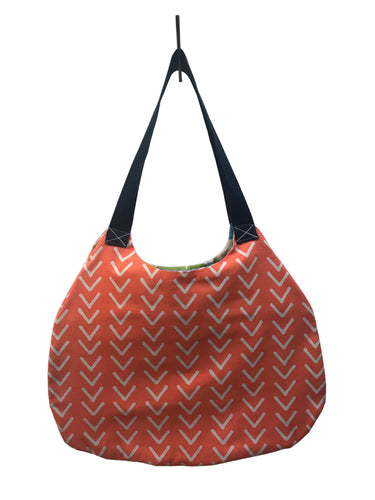 Orange & White Market Bag - InRugCo Studio & Gift Shop
