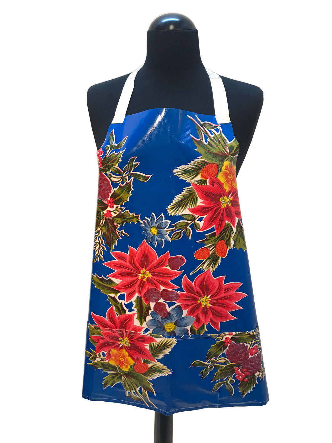 Red Hibiscus Flower Oil Cloth Apron - InRugCo Studio & Gift Shop
