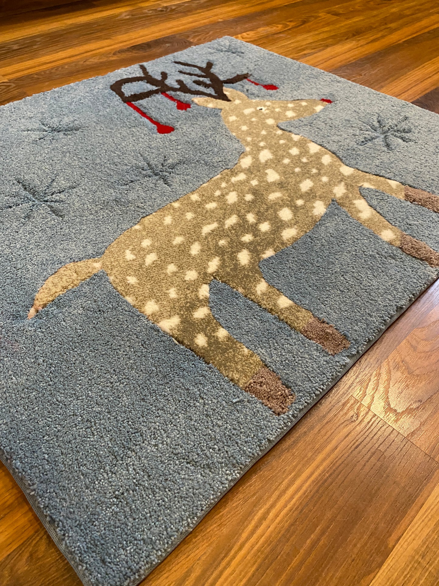 reindeer christmas area rug inrugco