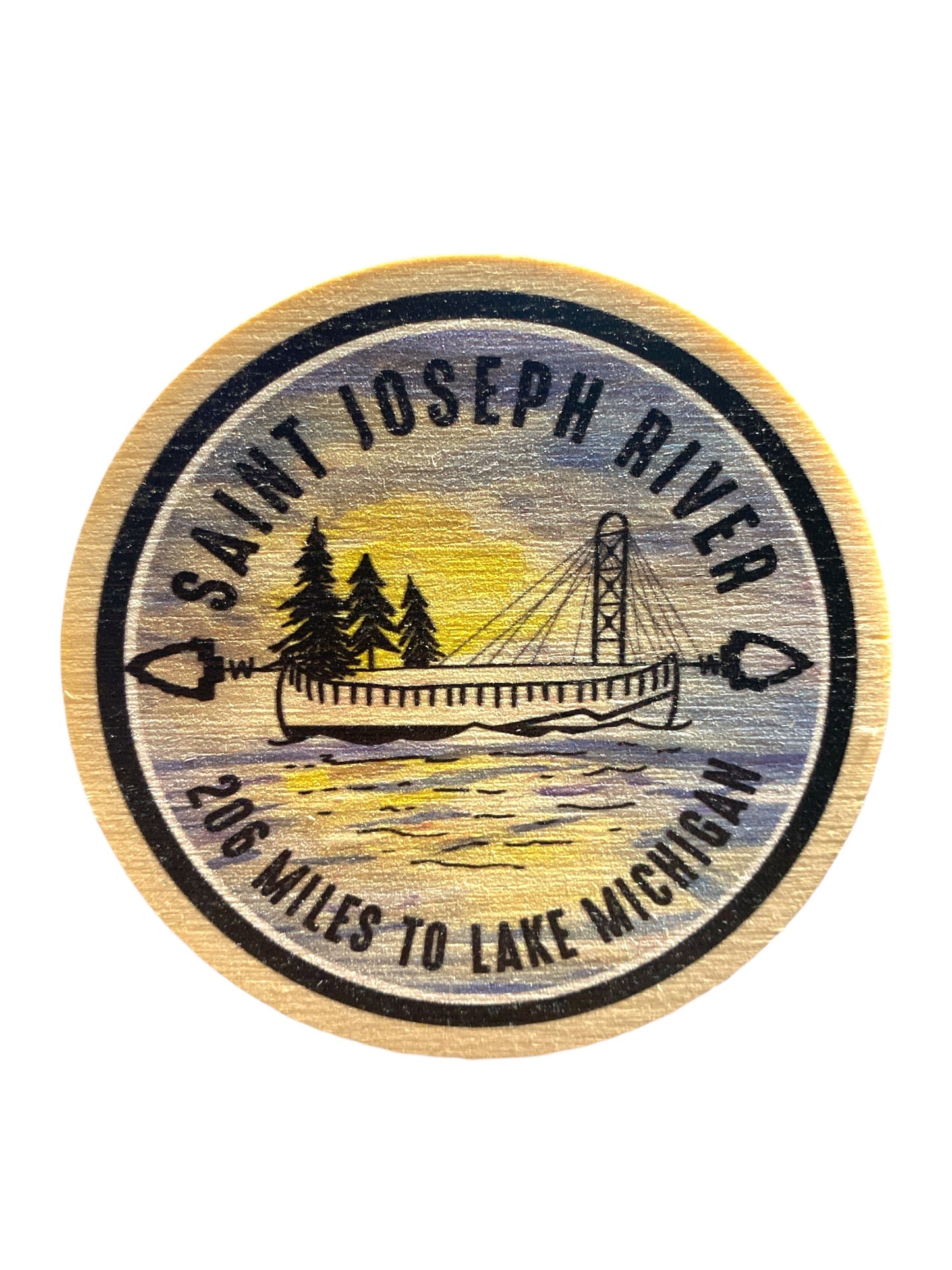 Saint Joseph River 206 to Lake Michigan magnet