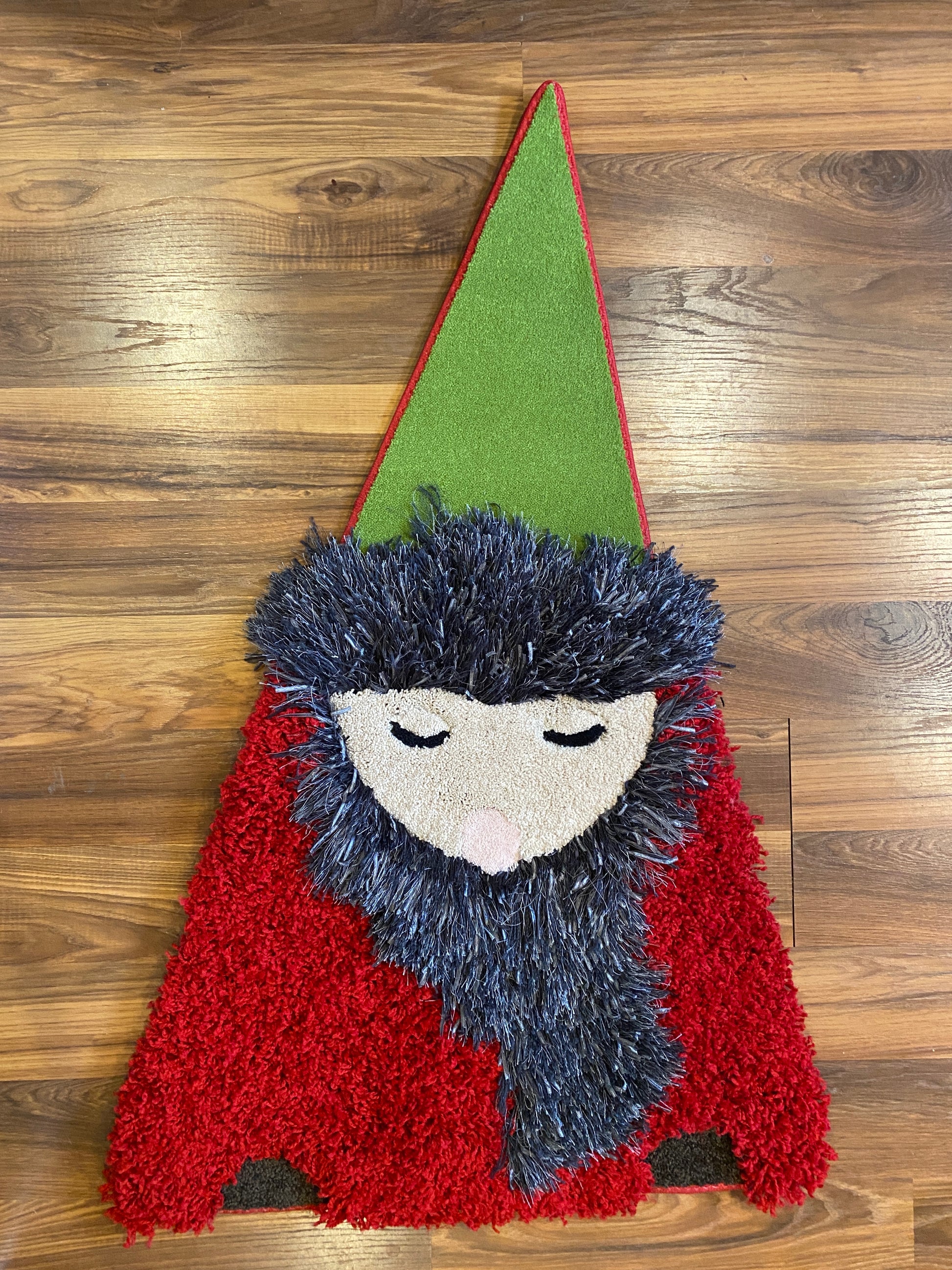Santa Gnome Area Rug | Unique Holiday Rug | InRugCo Indiana Rug ...