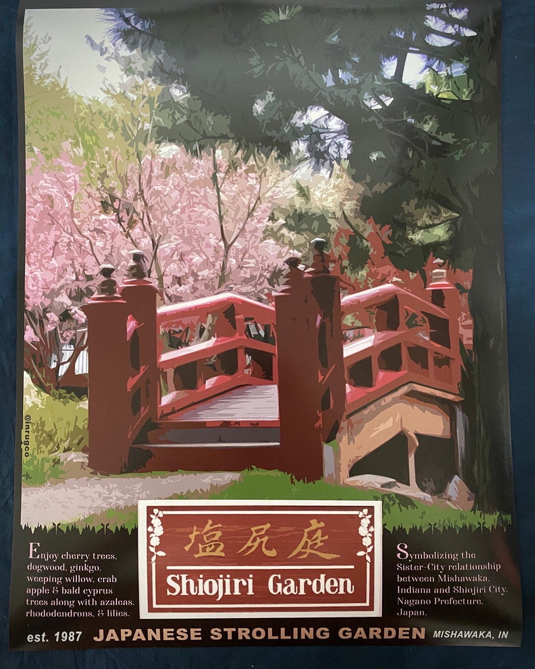 shiojiri garden mishawaka art print