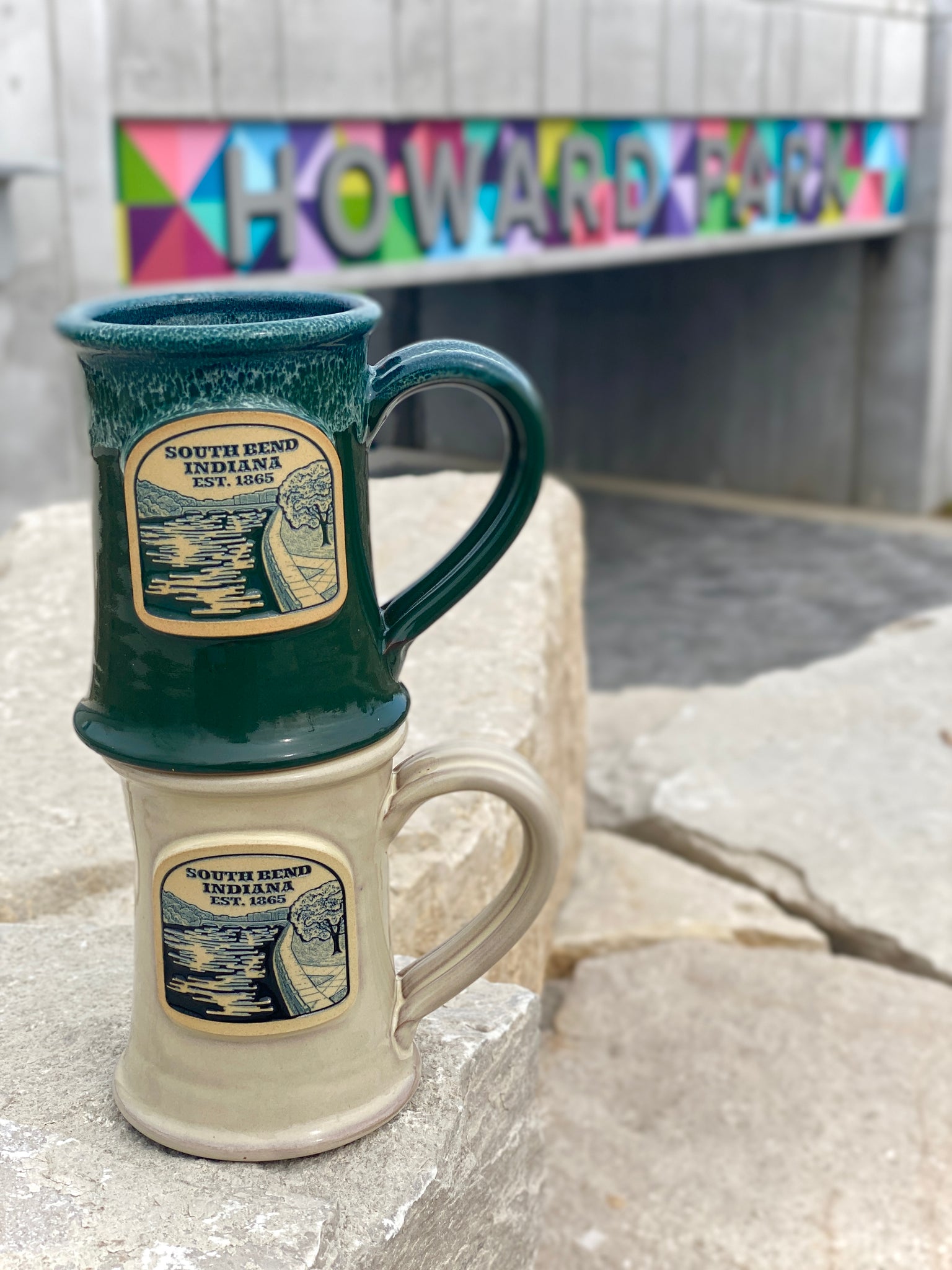 National Park Coffee Mugs, Vintage Latte Mugs