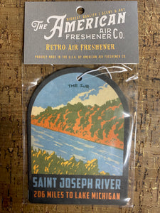 st Joseph river retro air freshener