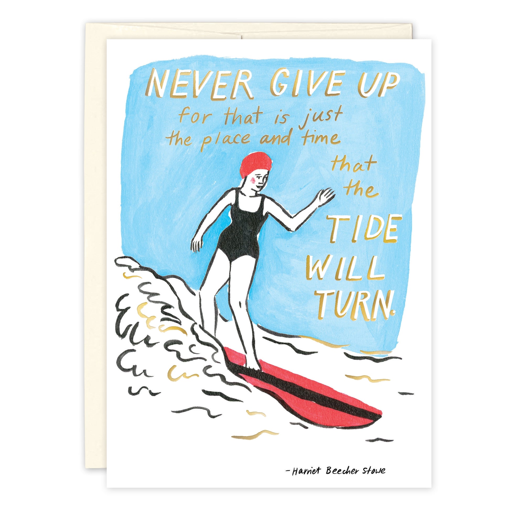 surfer girl card