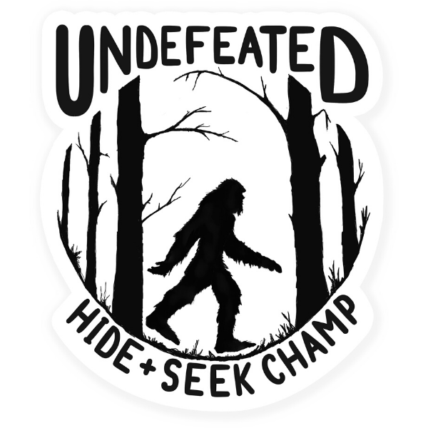 undefeated Bigfoot sticker