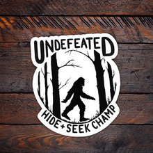 Load image into Gallery viewer, undefeated Sasquatch sticker