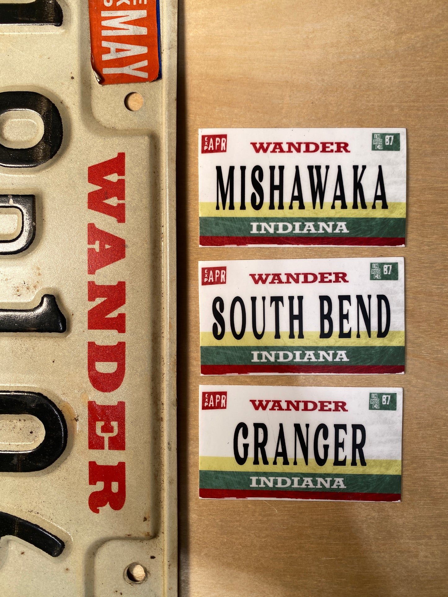 wander indiana sticker mishawaka granger south bend