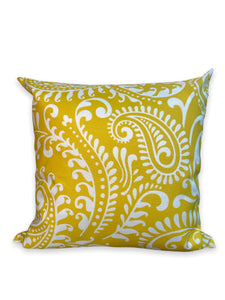 yellow paisley pillows inrugco